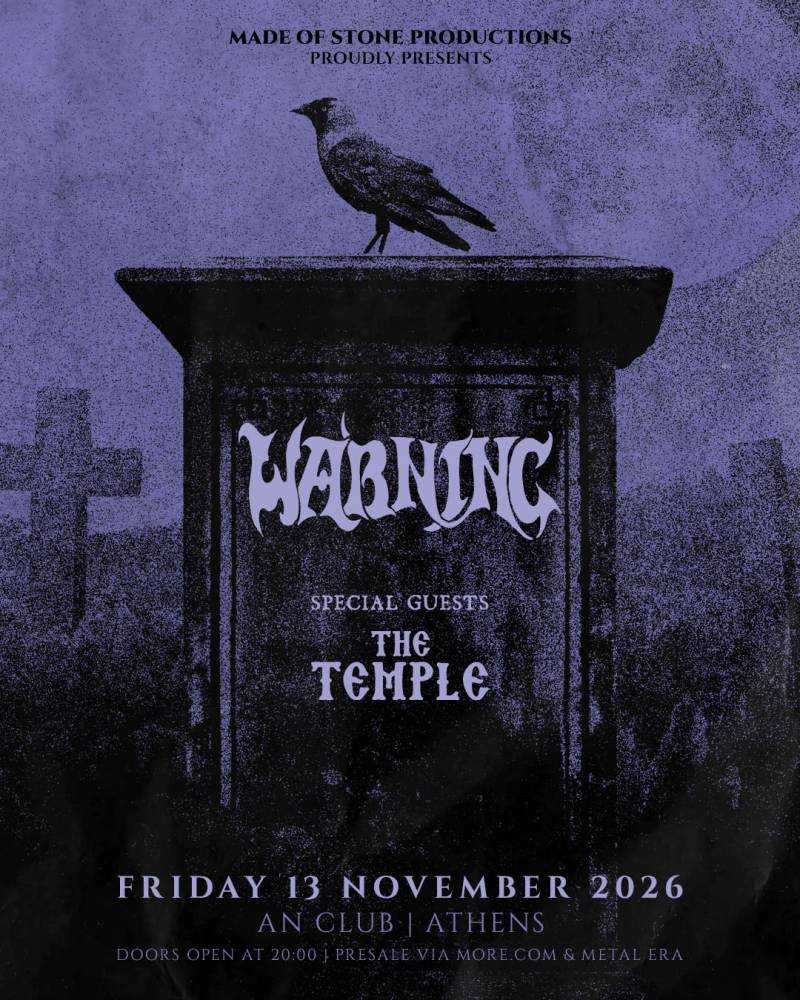 Warning (UK) + The Temple (GR) live at AN CLUB | 13.11.2026