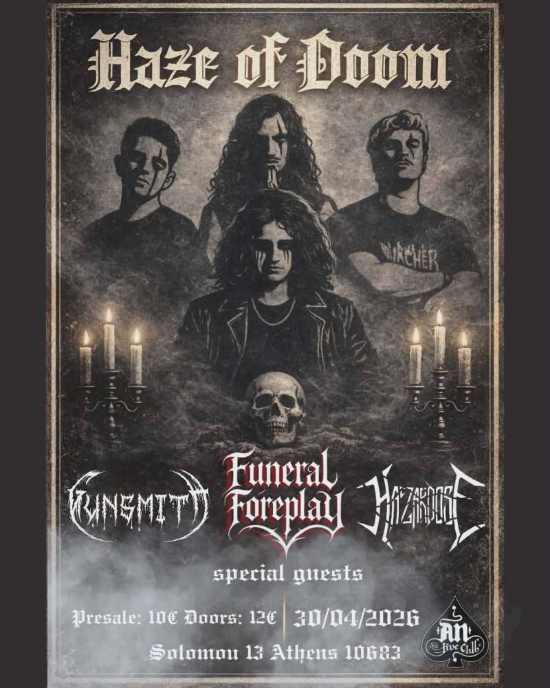 Haze of Doom / ΠΕΜΠΤΗ 30 ΑΠΡΙΛΙΟΥ | AN CLUB