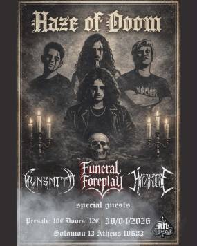 Haze of Doom / ΠΕΜΠΤΗ 30 ΑΠΡΙΛΙΟΥ | AN CLUB