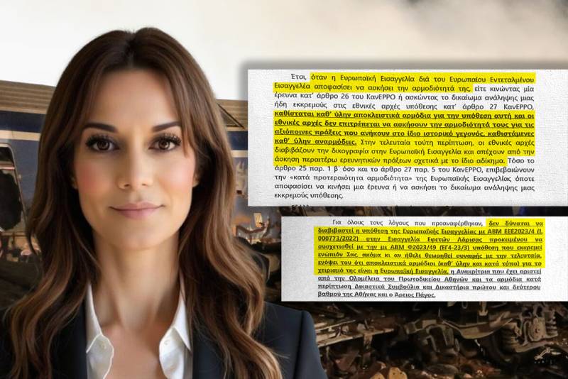 Τέμπη – Αποκάλυψη: Επιχείρησαν να πάρουν τη δικογραφία της 717 από την Ευρωπαία Εισαγγελέα Πόπη Παπανδρέου και να την δώσουν στον Μπακαΐμη
