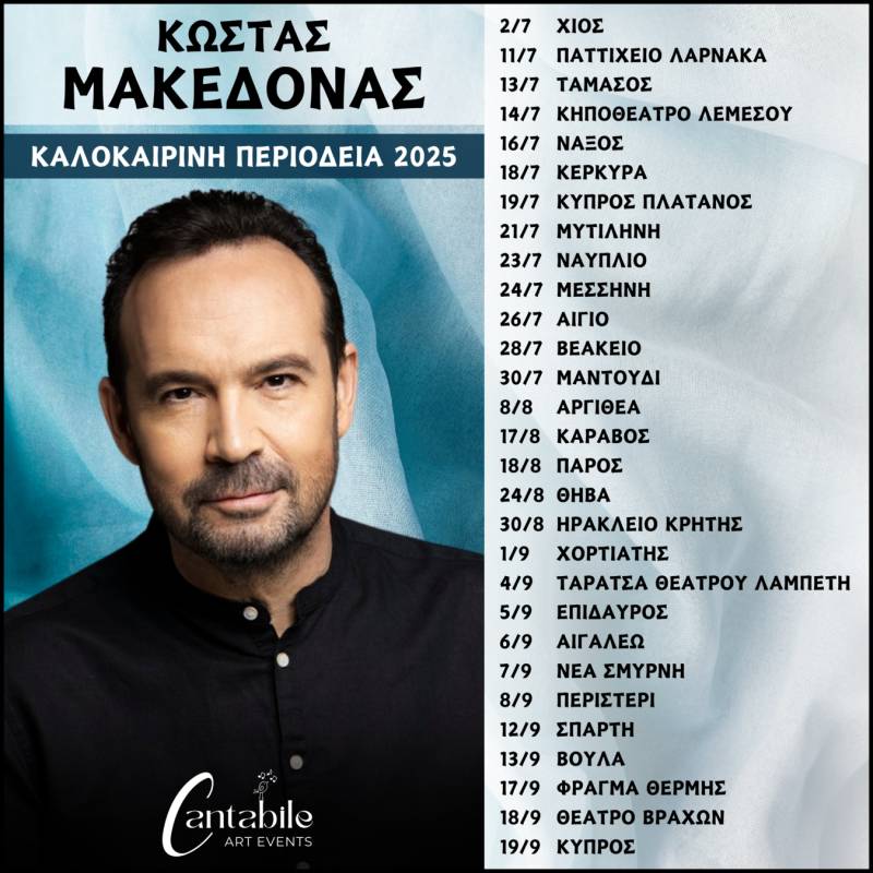 Η ΚΑΛΟΚΑΙΡΙΝΗ ΠΕΡΙΟΔΕΙΑ ΤΟΥ ΚΩΣΤΑ ΜΑΚΕΔΟΝΑ ΣΥΝΕΧΙΖΕΤΑΙ
