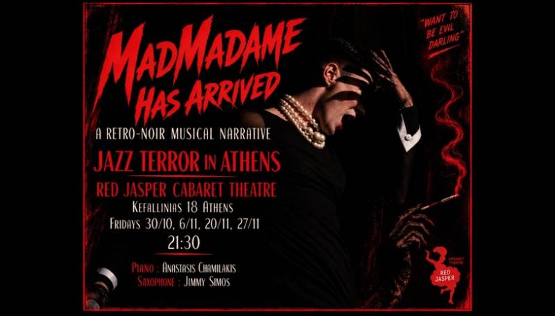 MADMADAME HAS ARRIVED - A Retro-Noir Musical Narrative στο Red Jasper Cabaret Theatre