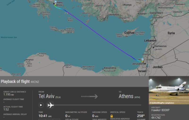 Αεροσκάφος που φέρεται να συνδέεται με τη Μοσάντ βρέθηκε χθες στην Αθήνα
