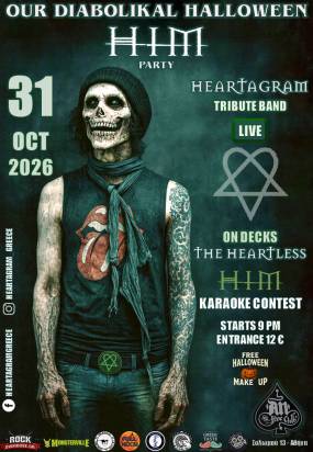 “Our Diabolikal Halloween” with Heartagram Band (HIM - TRIBUTE BAND) | 31.10.2026 | AN CLUB