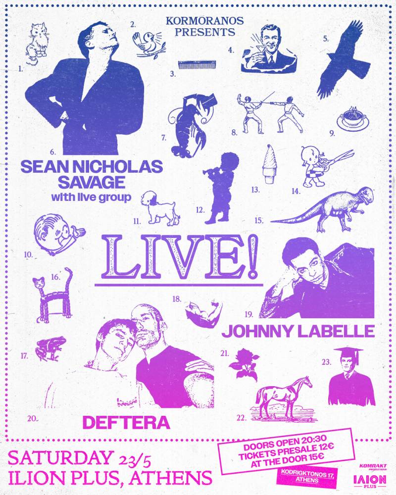 Sean Nicholas Savage - Deftera και Johnny Labelle LIVE στο ΙΛΙΟΝ Plus