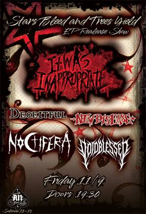 IT WAS INAPPROPRIATE “Stars Bleed &amp; Trees Yield ” - EP Release Live show w/ Diseased / Noctifera / Deceitful / Voidblessed